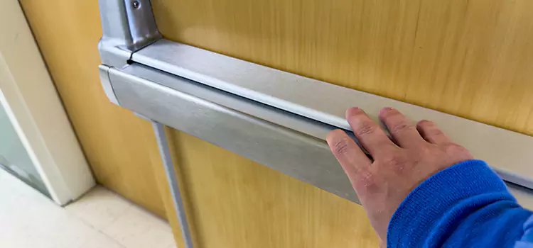 Installing a Push Bar on a Door Moorpark